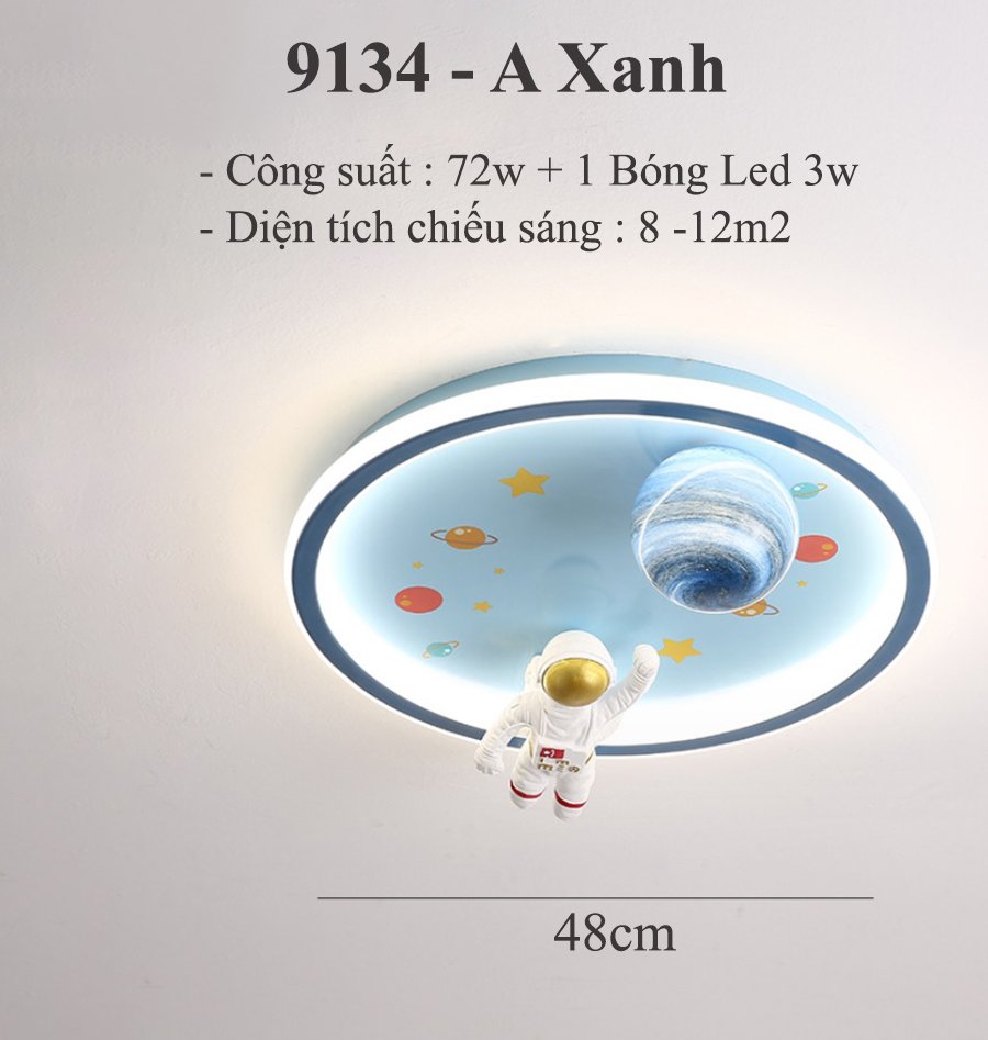 Đèn Trần Phi Hành Gia Cho Bé 9134-9137-9138 - 3 Chế Độ Ánh Sáng -Thoả Sức Sáng Tạo