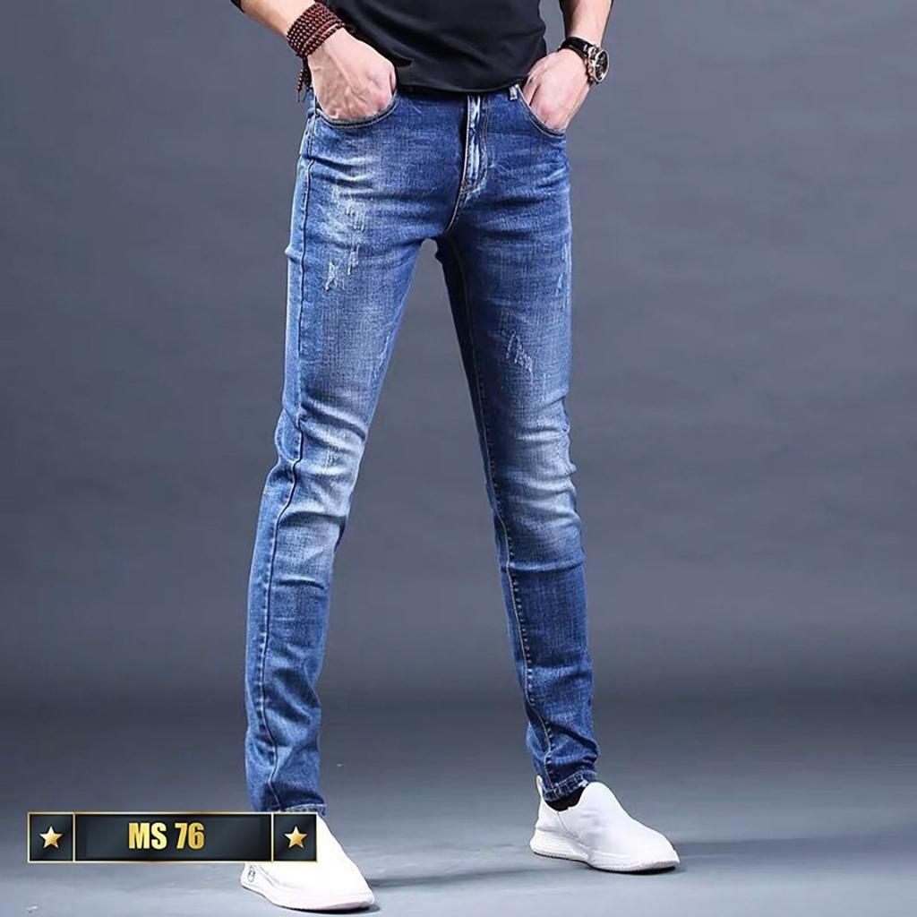Quần jean nam đen xám không rách gối chất bò cao cấp co dãn 4 chiều, quần rin nam đẹp AD60JM NHIỀU MẪU HOT