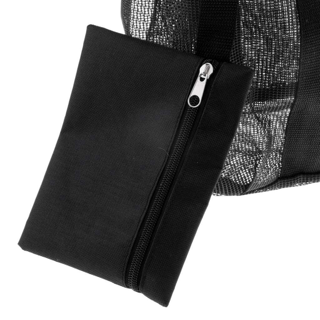 Mesh Beach Pool Wash Tote Bag Market Grocery Picnic Oversized Pocket Storage