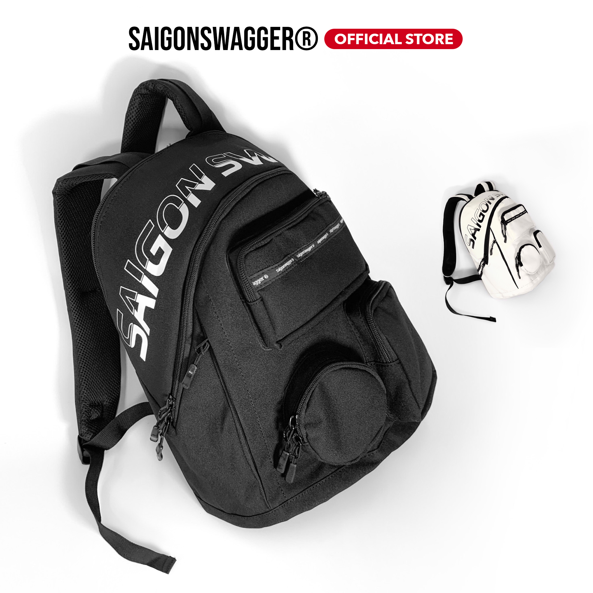 Balo 3 Hộp SAIGON SWAGGER SGS Oval Backpack-Ngăn Chống Sốc Laptop 15inch