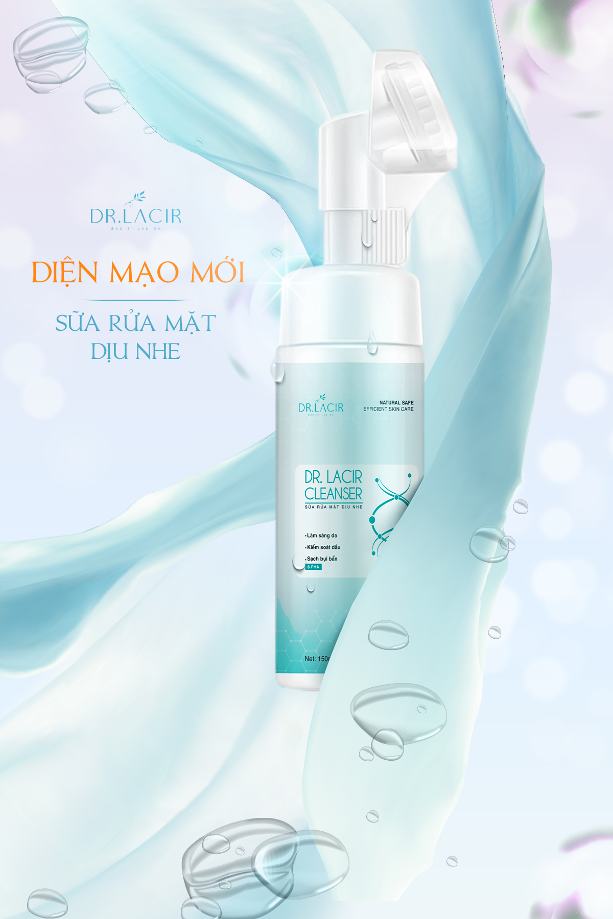 ] - DR. LACIR - Da Nhạy, Yếu, Dễ Kích Ứng - Hàng Chính Hãng Hàn Quốc