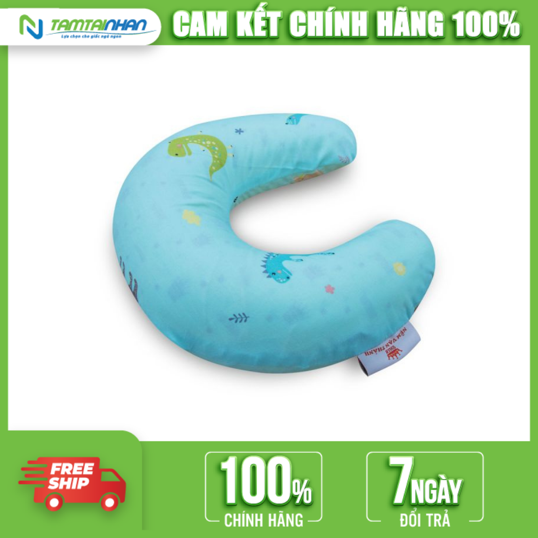 Gối Cao Su Vòng Cổ Vạn Thành 26X28X10Cm - Giao màu ngẫu nhiên