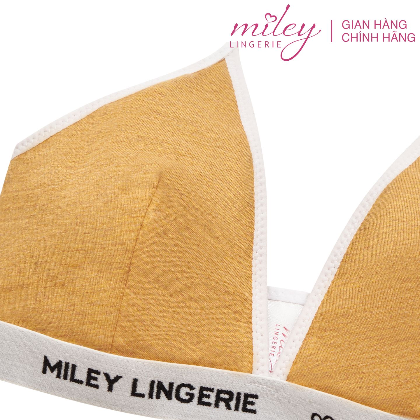 Hình ảnh Áo Ngực Nữ Thể Thao Không Gọng Không Mút Melange Miley Lingerie BRM-012 - Màu vàng