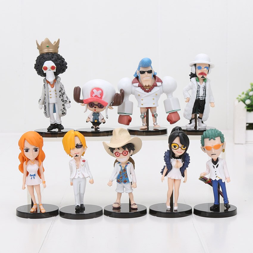 Bộ 09 Mô Hình Nhân Vật One Piece Chibi ( Mẫu 04 )