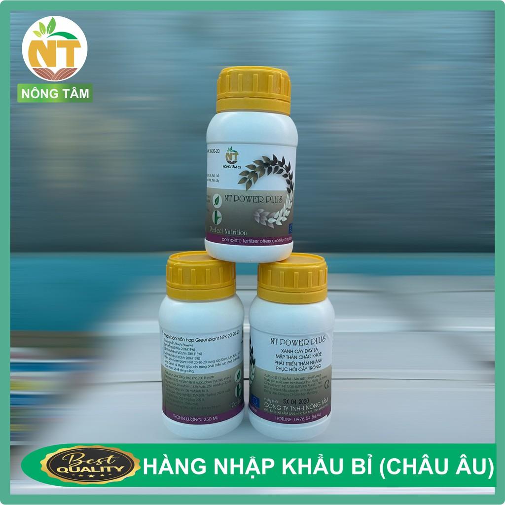 Phân bón NPK POWER PLUS bổ sung dinh dưỡng cho rau màu, hoa cảnh, cây ăn quả, chai 250ml