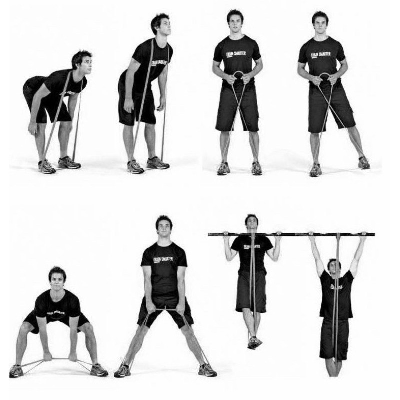 Dây Kháng Lực Cao Su Tập Thể Thao - Hỗ trợ tập mông/đùi - Tạo vòng 3 săn chắc- Căng tròn
