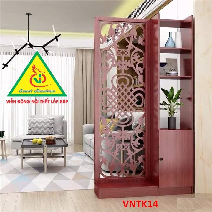 Vách ngăn tủ kệ trang trí VNTK14_ Nội thất lắp ráp Viendong Adv