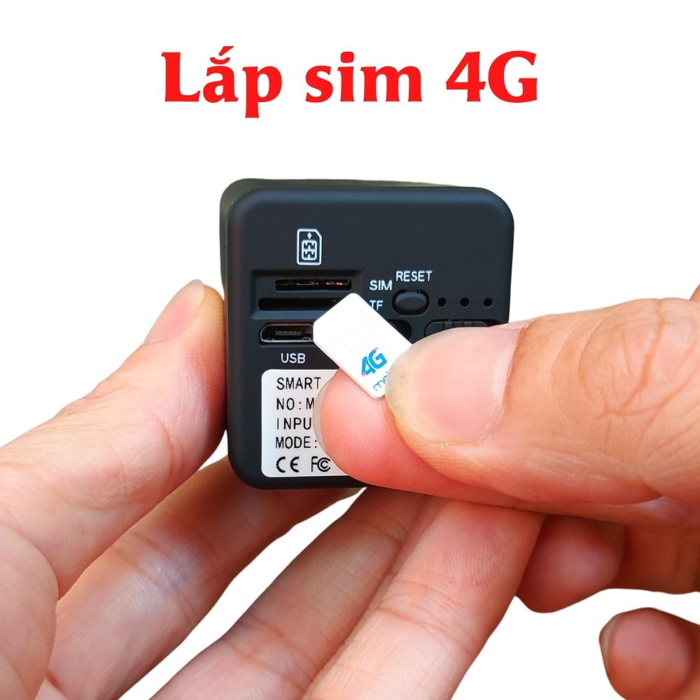 Camera mini siêu nhỏ X7D dùng sim 4G xem từ xa