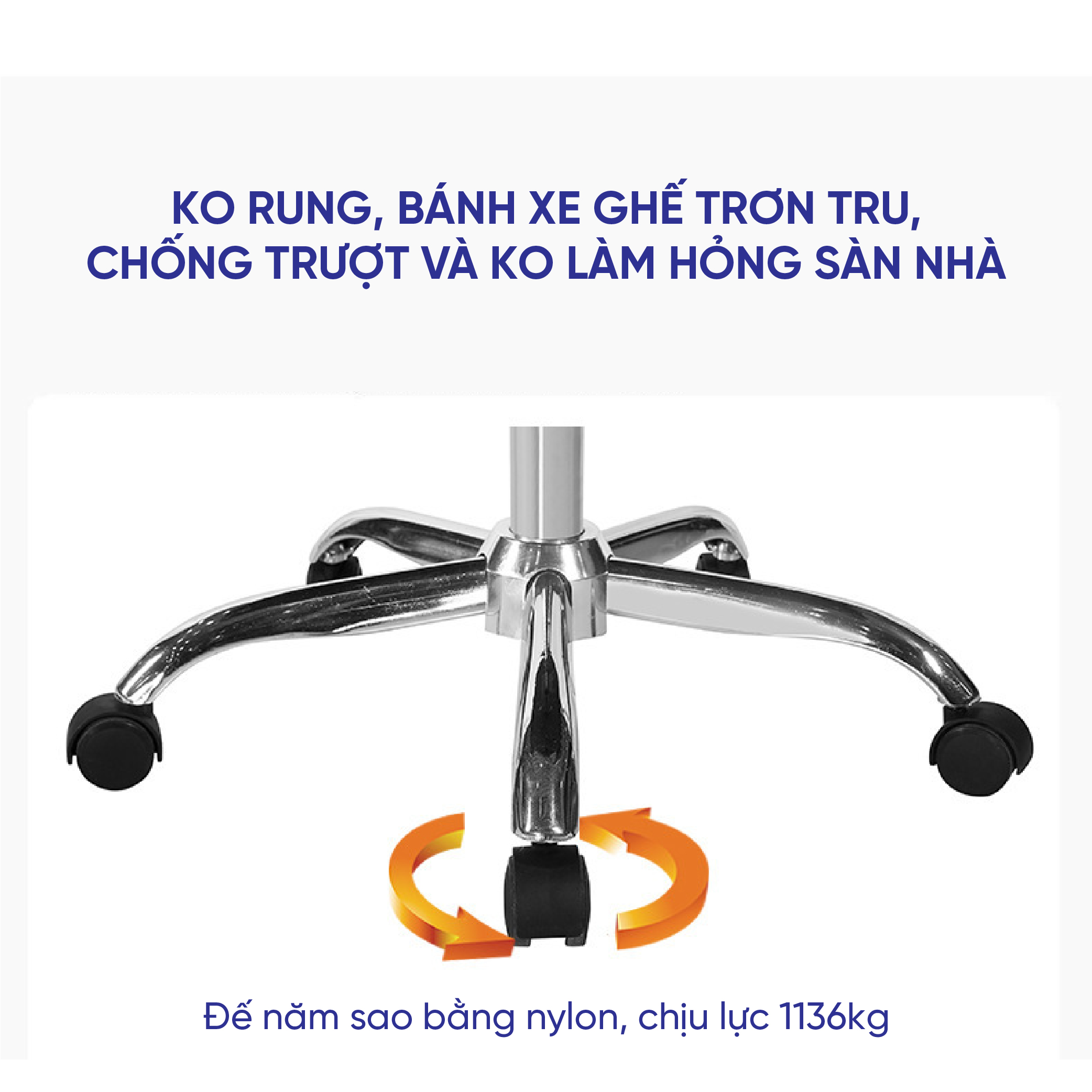 Ghế Xoay Văn Phòng Cao Cấp Takara Lưng Chữ A Xoay 360 độ VPX11, Bánh Xe Trượt, Có Nâng Hạ