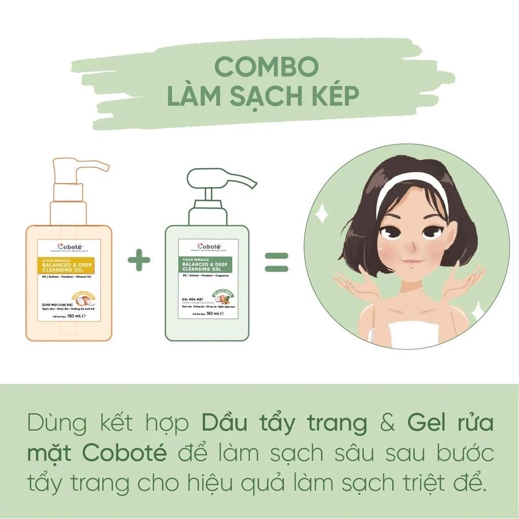 Sữa rửa mặt cho da dầu mụn nhạy cảm Coboté