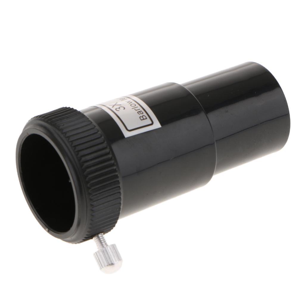 2-3pack 3X Magnification Barlow Lens '0.965'/24.5mm Plastic for Telescope