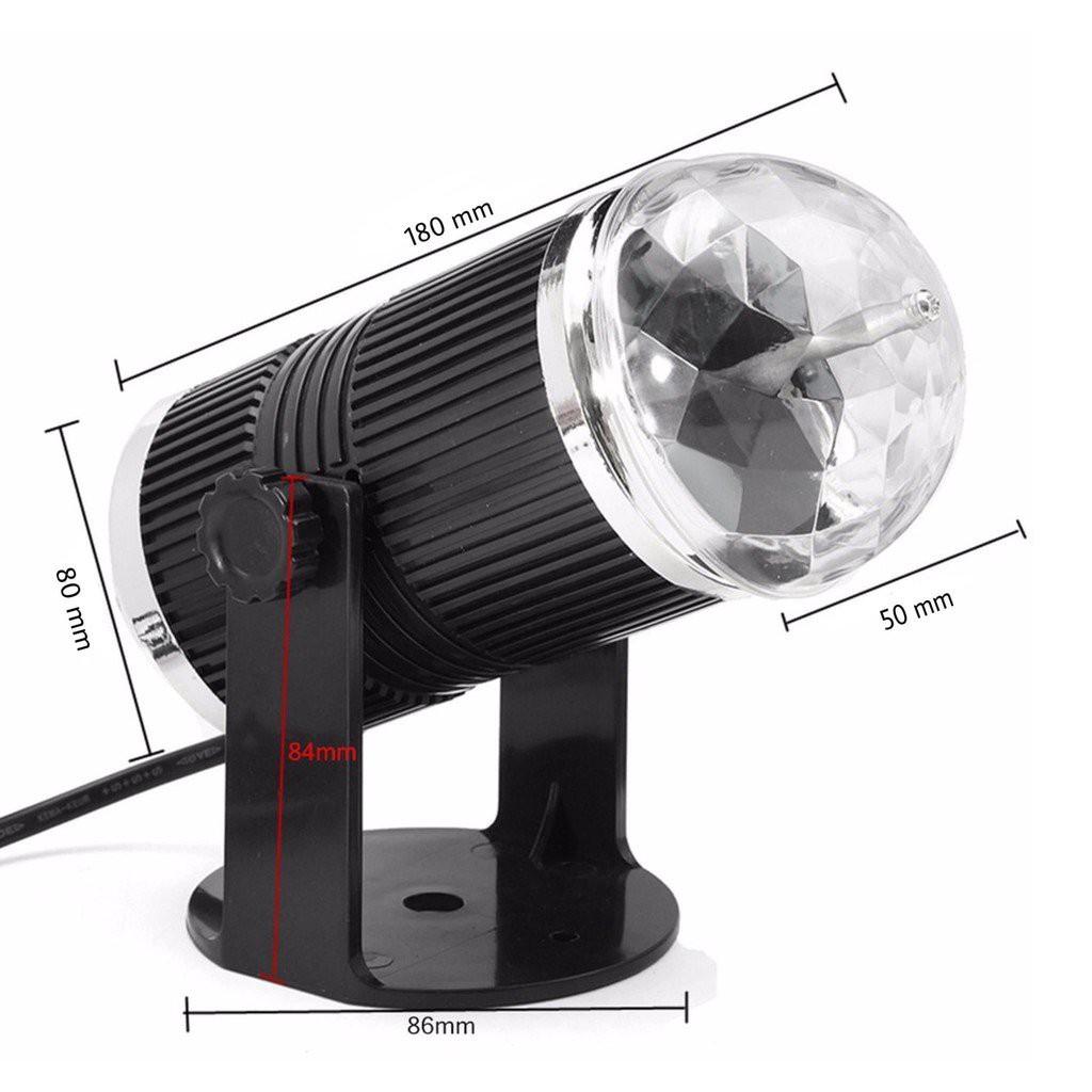 Đèn led vũ trường xoay 7 màu cực đẹp, cảm biến theo giai điệu nhạc phục vụ cho gia đình, tiệc nhỏ, sinh nhật, họp bạn bè