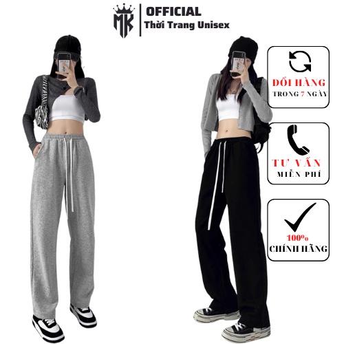 (HOT Trend)Quần Dài Ống Rộng Unisex , Quần Dài Ống Suông , quần dài jogger nam nữ , chất liệu thun da cá thoáng mát