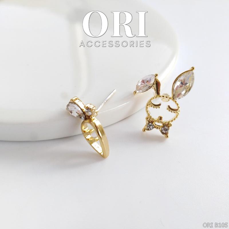 Khuyên tai nữ Thỏ và Cà rốt xinh xắn dễ thương ORI ACCESSORIES B105