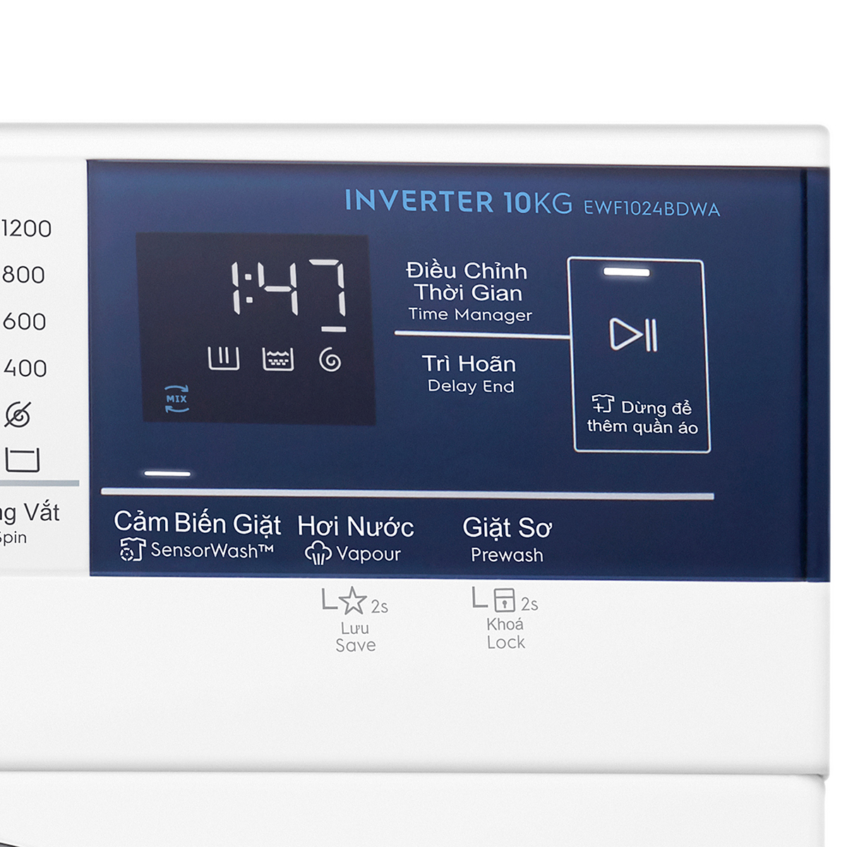 Máy giặt Electrolux Inverter 10 kg EWF1024BDWA