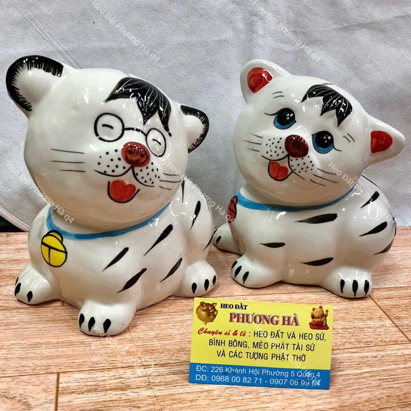 Ống Heo Tiết Kiệm Heo Sứ Tiểu Hồ Xinh xắn Size 17cm * 16cm