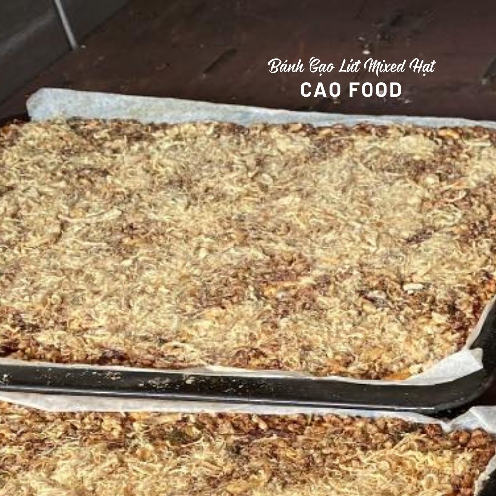 Bánh thanh gạo lứt rong biển mixed hạt dinh dưỡng cao cấp nướng mộc siêu ngon, giúp giảm cân an toàn