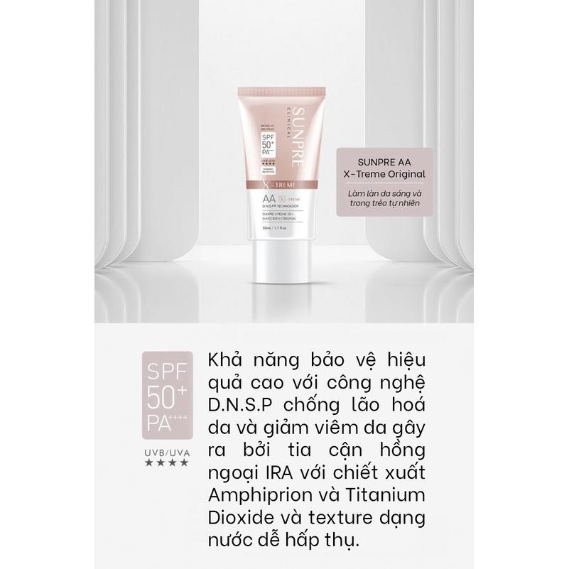 HÀNG NHẬP KHẨU - Kem Chống Nắng Mona Frema Sunpre DD/AA X-Treme Sunscreen Foundation SPF 50+ PA ++++ Da Liệu Trình Laser