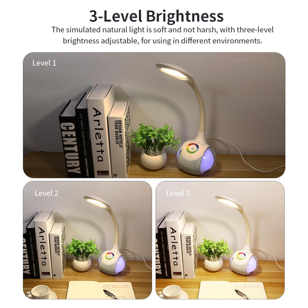 Loa BL-052 BT Đèn LED để bàn có thể điều chỉnh thông minh Điều khiển cảm ứng không dây Đầu cắm EU