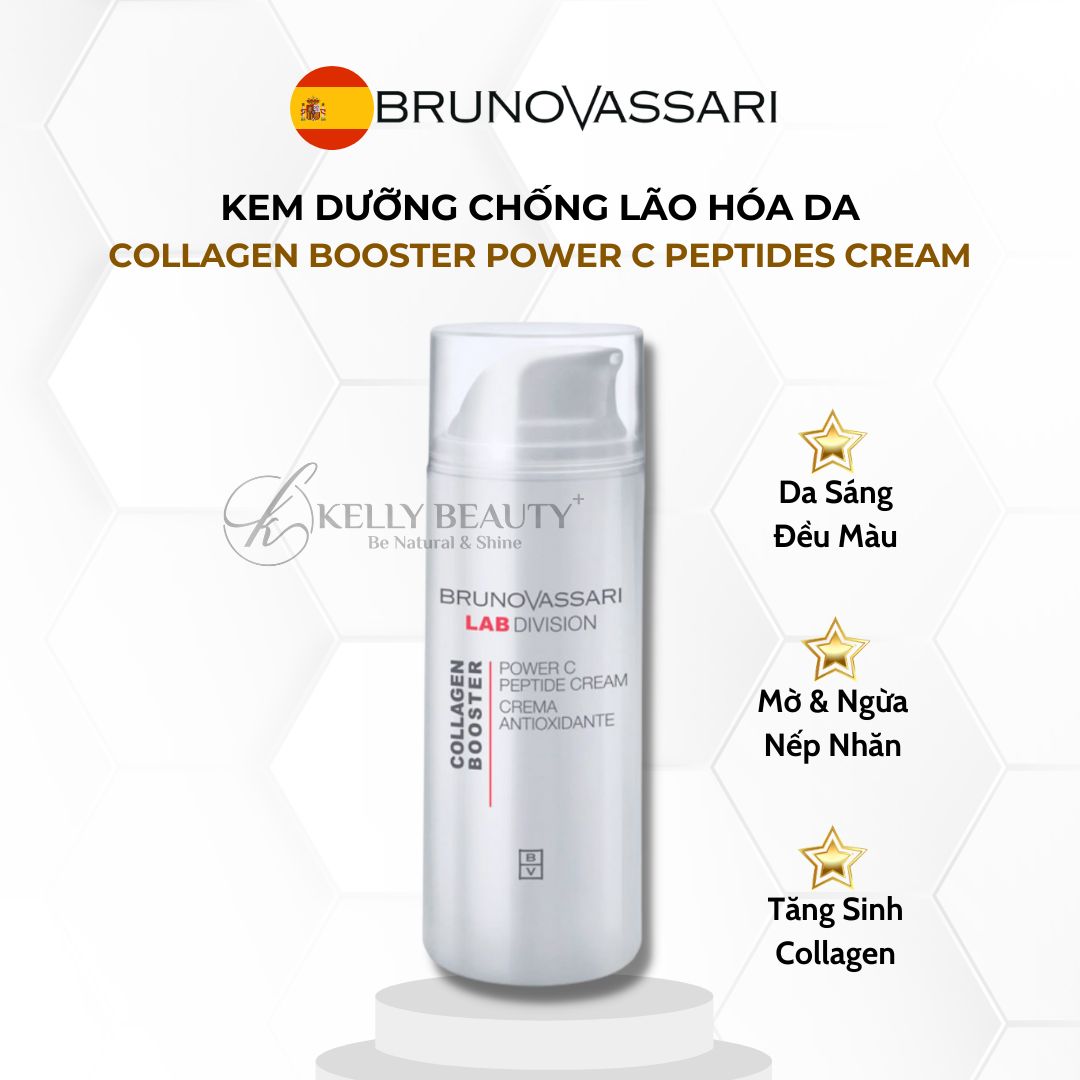 Kem Dưỡng Chống Lão Hóa Da Collagen Booster Power C Peptides Cream - Bruno Vassari | Kelly Beauty
