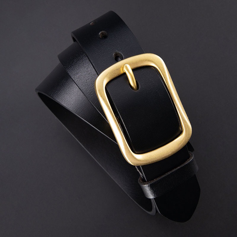Thắt Lưng Da Nam, Dây Nịt Da Bò Cao Cấp Dành Cho Nam 3.8cm , 1 Lớp, Khóa Đồng