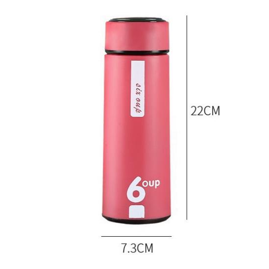 Bình nước thủy tinh có lớp nhựa chống nóng giữ nhiệt 6oup 450ml