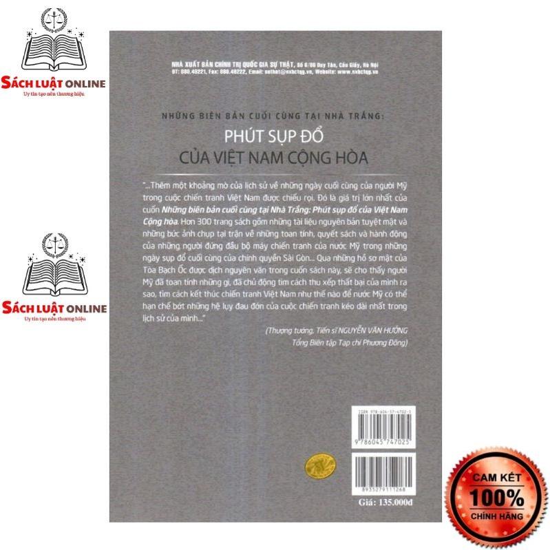 Sách - Những biên bản cuối cùng tại Nhà Trắng: Phút sụp đổ của Việt Nam Cộng hòa