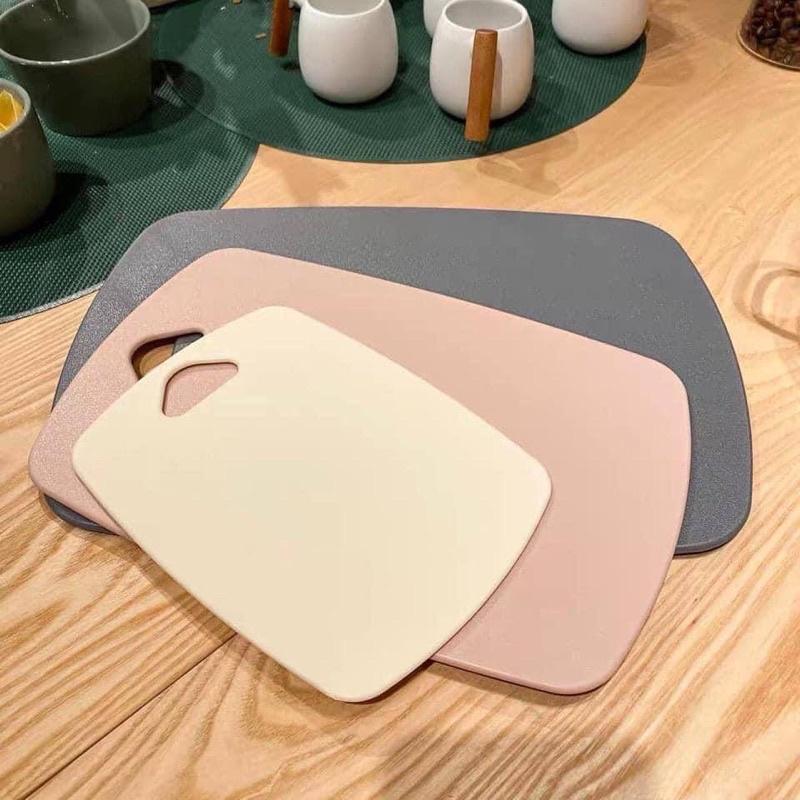 Thớt kháng khuẩn set 3 chiếc tiện lợi, bộ 3 thớt nhà bếp chống mốc