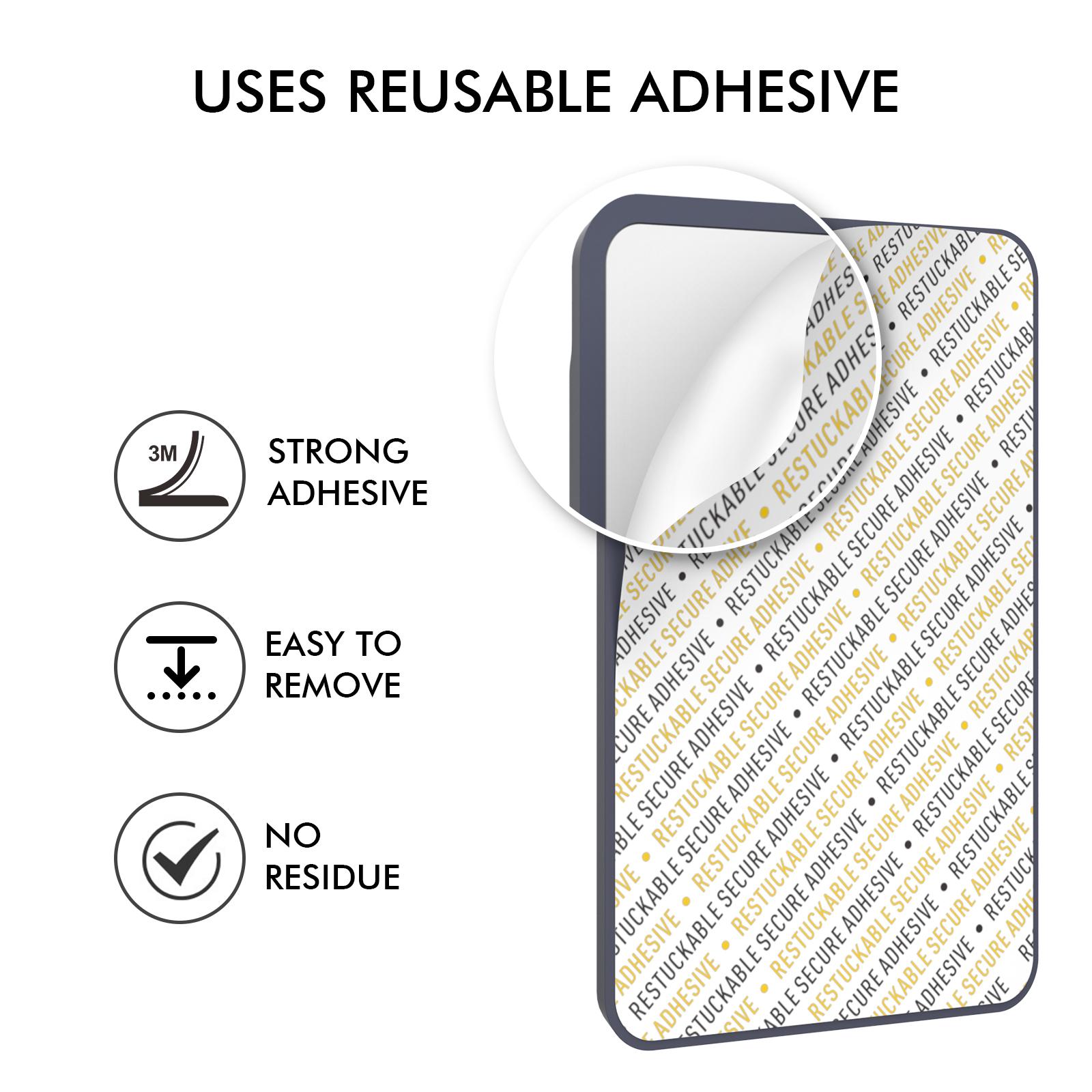 Silicone Adhesive Mobile Phone Back Card Sleeve Solid Color Card Holder Compatible For Iphone