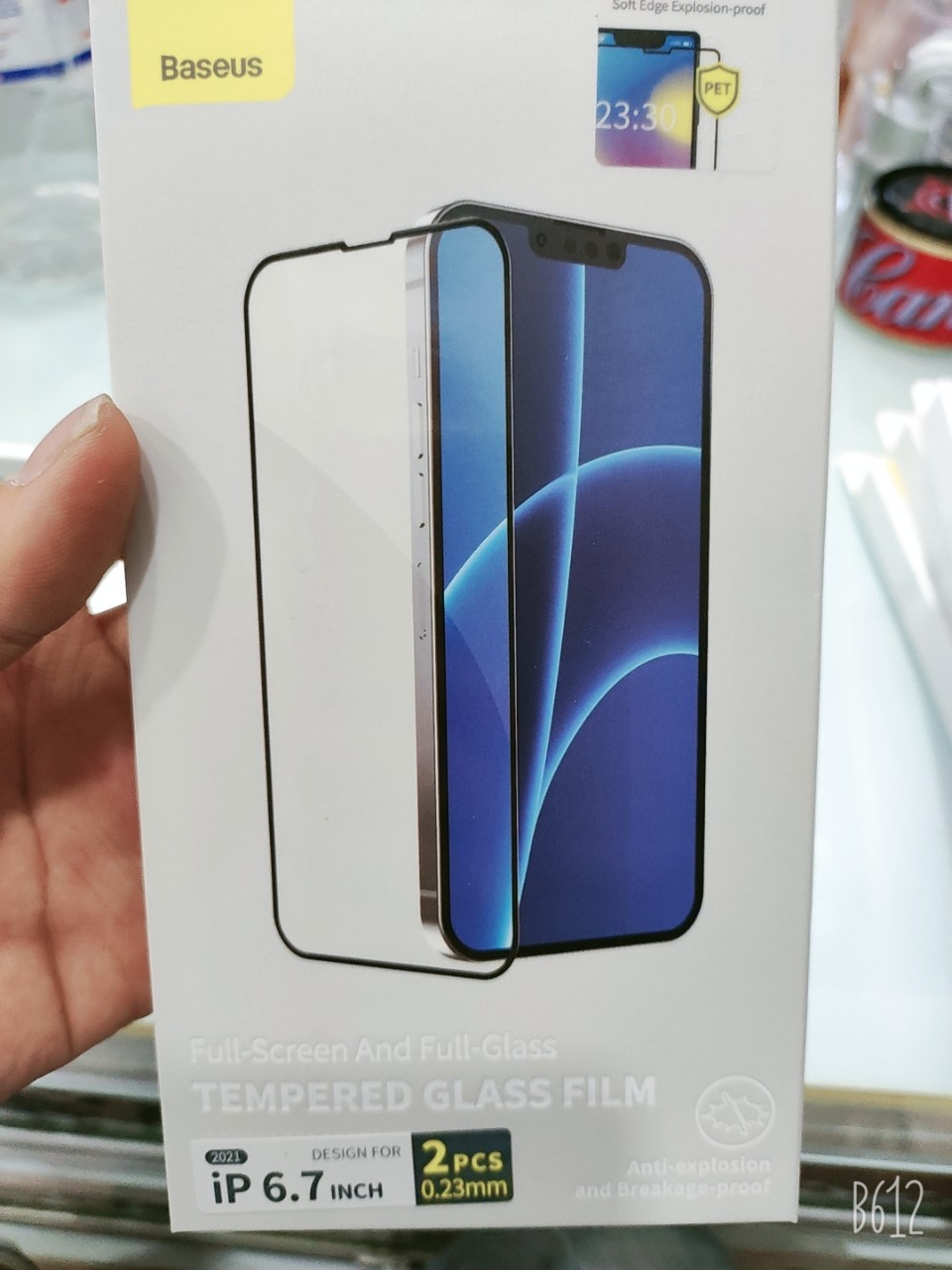 Bộ 2 miếng kính cường lực Baseus cho iPhone 13 / 13 Pro / 13 Pro Max - Full Box - Hàng Chính Hãng