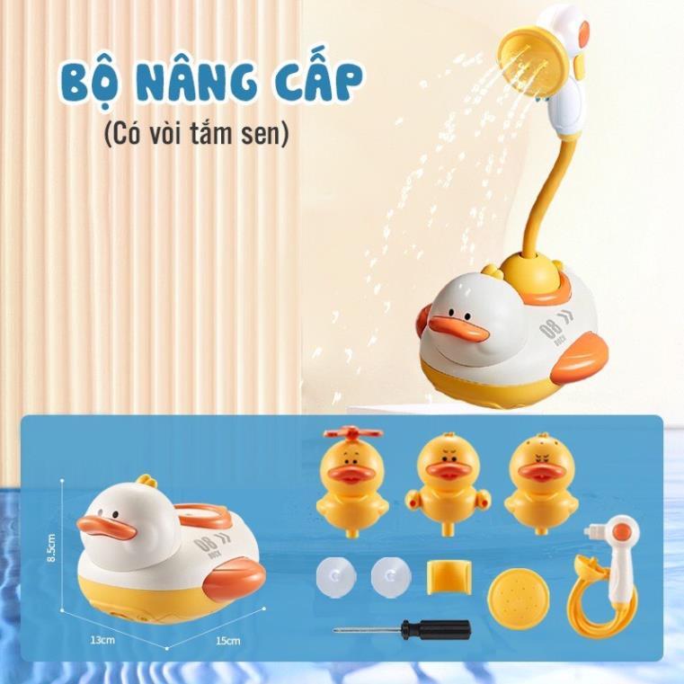 Đồ Chơi Nhà Tắm Cho Bé, Trẻ Sơ Sinh Con Vịt Phun Nước Nhiều Chế Độ Kèm Vòi Sen Tự Bơm Vui Nhộn The Pooh- Tiệm quà cho Co