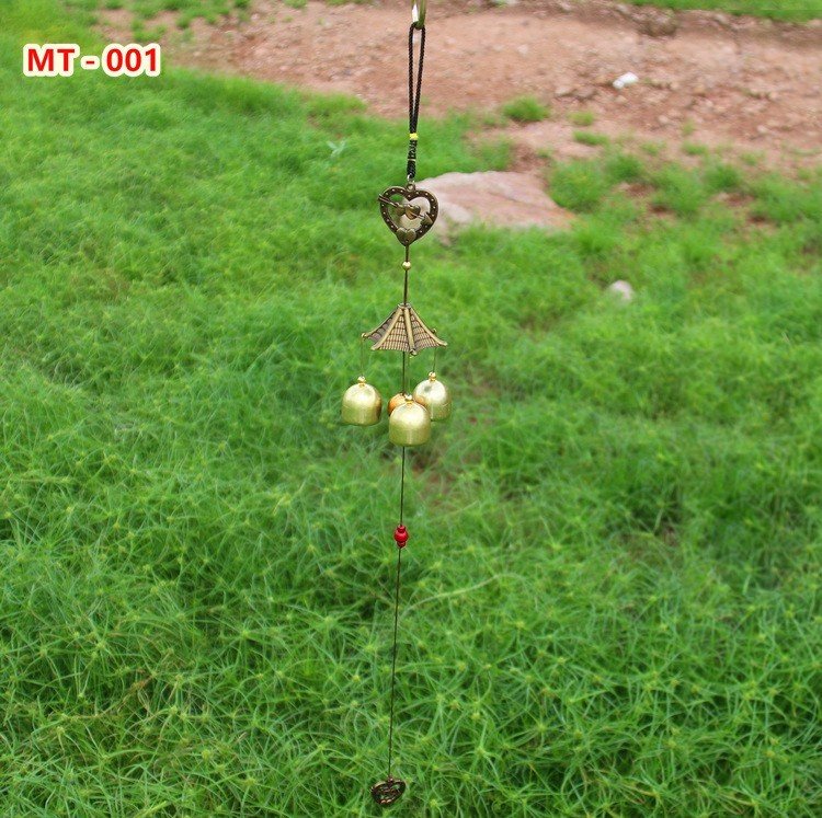 Chuông gió, chuông phong thủy 1 tầng treo trong nhà và ngoài trời Trái tim - MT01