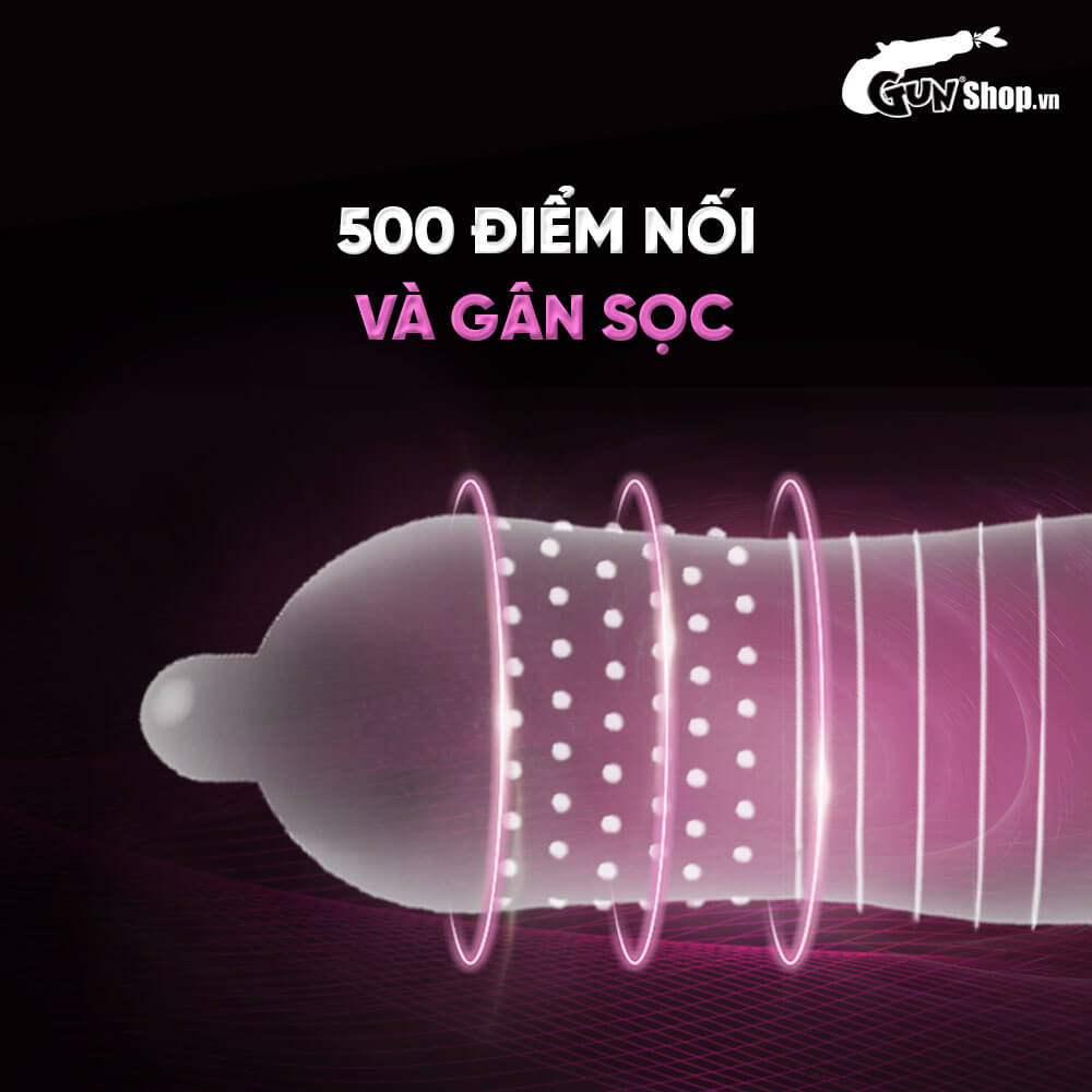 Bao cao su Shell Play Choker 6 tính năng - Hộp 10 cái  + 1 Play Box Choker