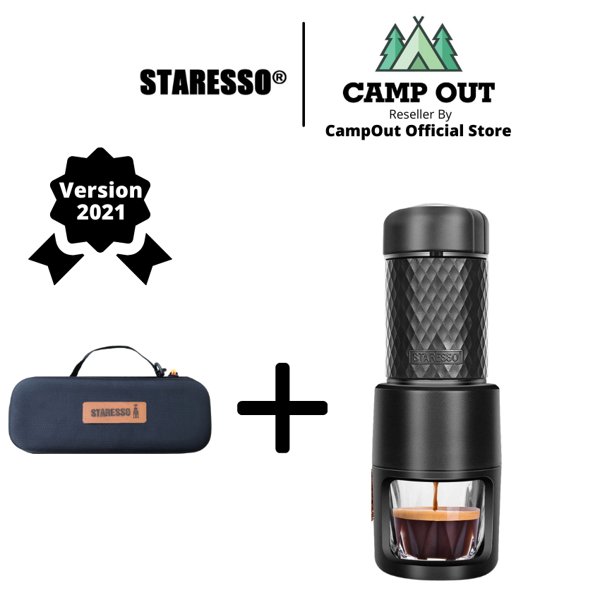 Máy pha cà phê Staresso du lịch đồ cắm trại máy pha cafe cầm tay Basic campout A063