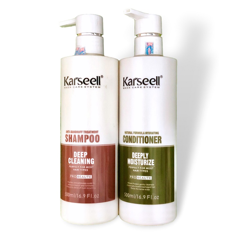Bộ dầu gội xả Karseell Maca chuyên nghiệp Salon ngăn ngừa gàu 500ml