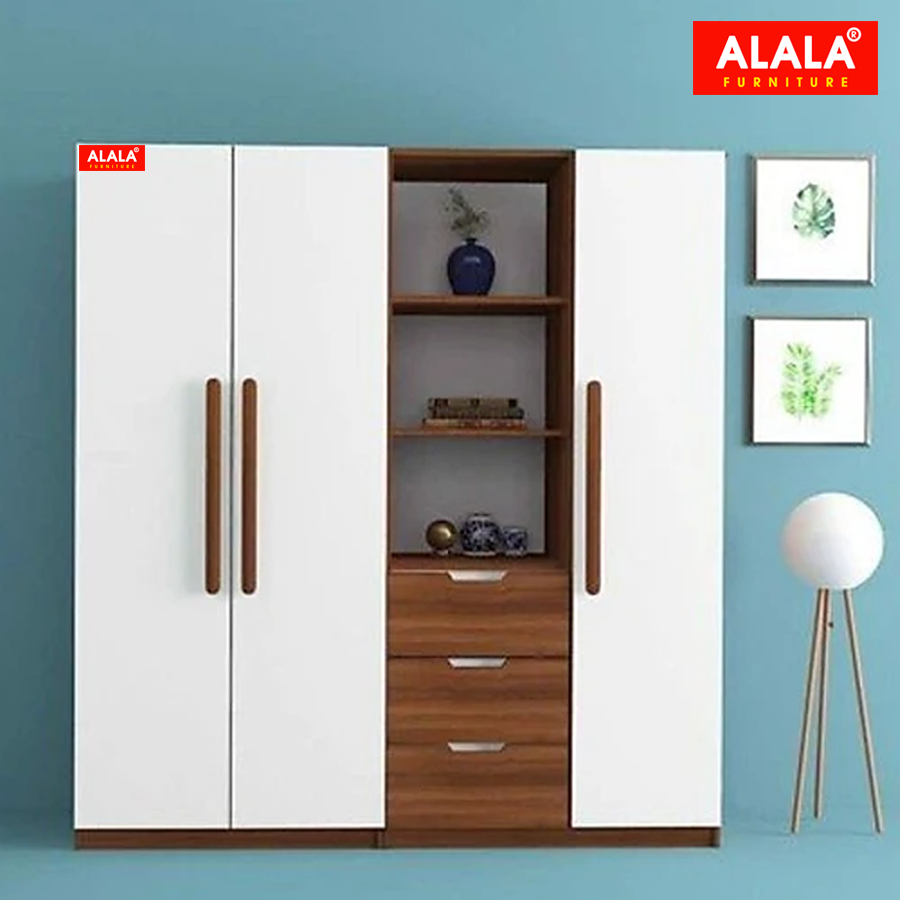Tủ quần áo ALALA266 gỗ HMR chống nước - www.ALALA.vn - 0939.622220