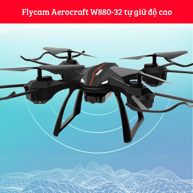 Flycam điều khiển từ xa W880-32 full HD 1080p Drone quay phim chụp ảnh