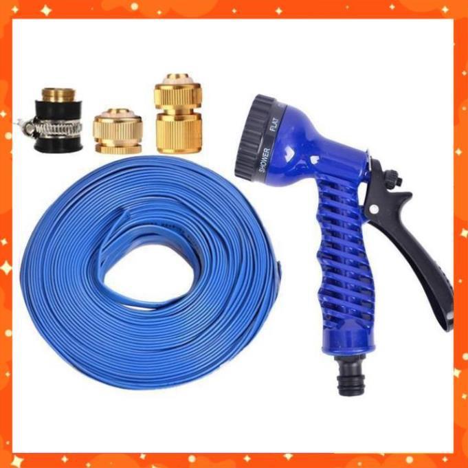 Bộ dây tăng áp 3 lần vòi xịt nước rửa xe, tưới cây loại 15m 206843