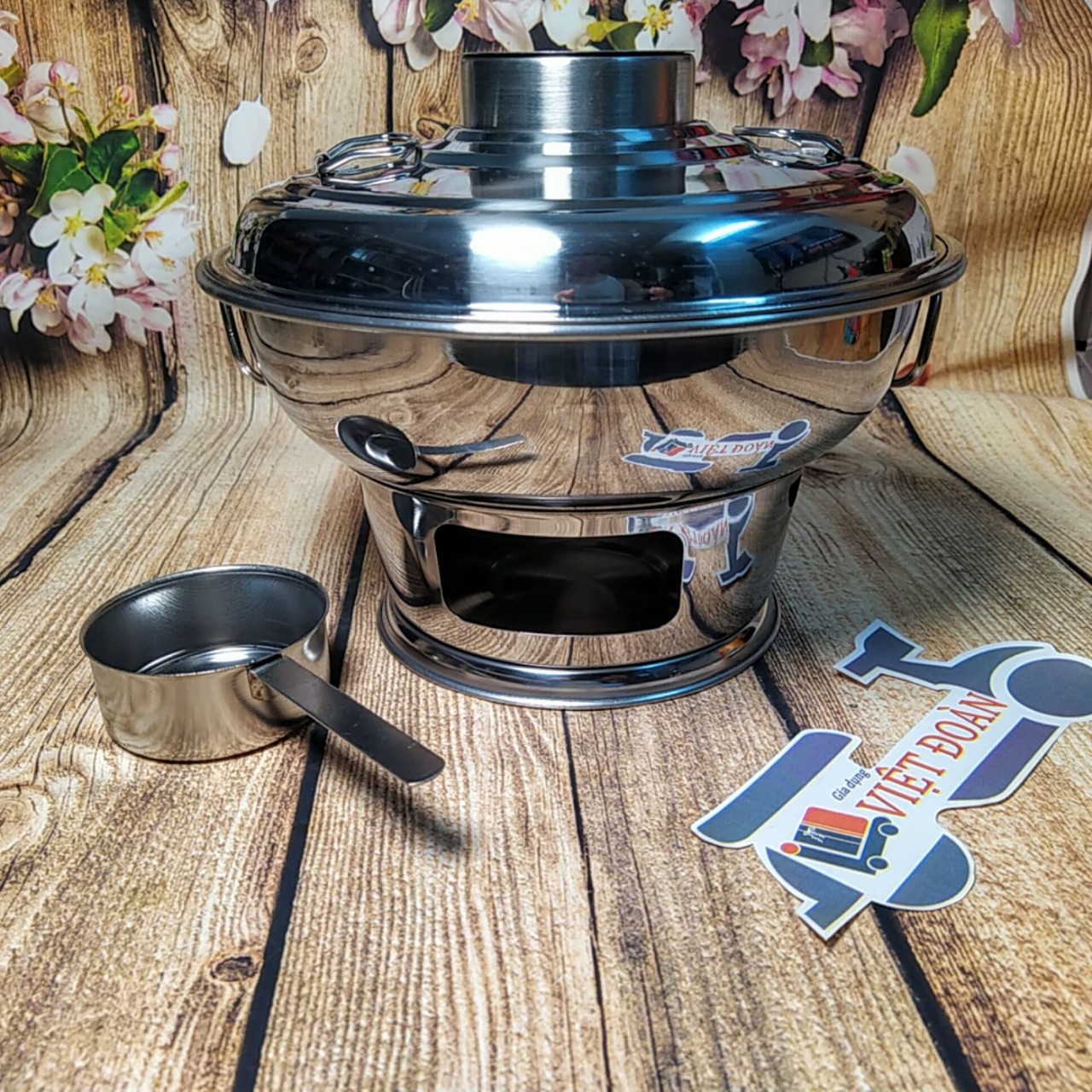Nồi Lẩu CÙ LAO Truyền Thống, Lẩu INOX MẪU MỚI SIÊU ĐẸP. Sử dụng THAN hoặc CỒN 22cm. LẨU THAN, Nồi Lẩu NÚI LỬA đậm chất Cổ Điển phục vụ món lẩu ĐẶC SẢN MIỀN TÂY mang hương vị XƯA