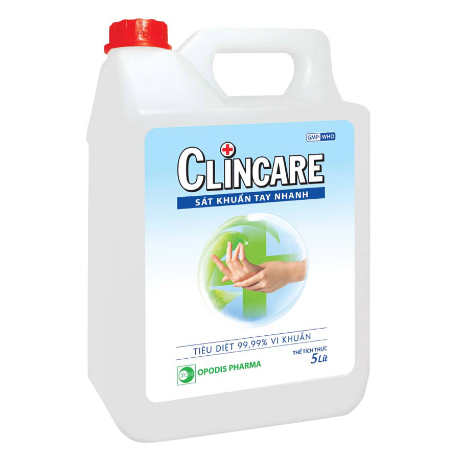 Dung Dịch Rửa Tay Sát Khuẩn Clincare (5L)