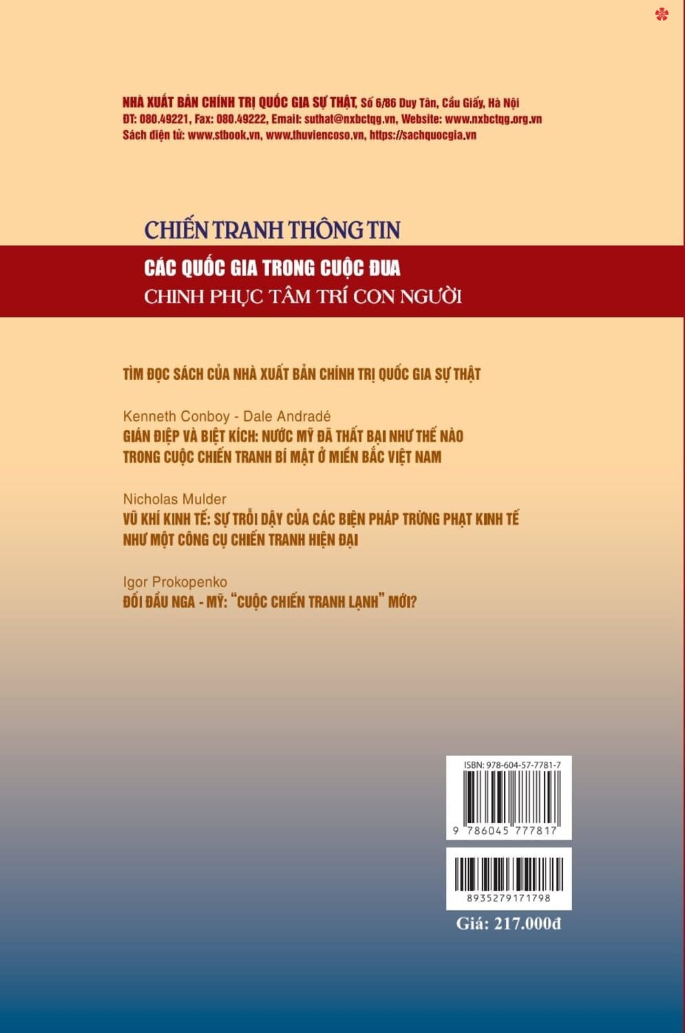 Chiến tranh thông tin các quốc gia trong cuộc đua chinh phục tâm trí con người - bản in 2025