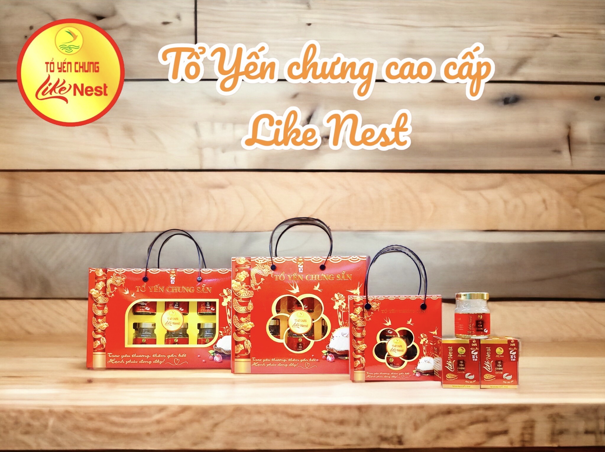 [Set Quà Tặng 10 Hủ] Yến Dành Cho Bé Kids HƯƠNG DÂU Like Nest