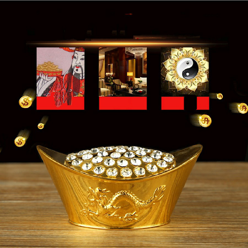 THỎI VÀNG - NÉN VÀNG THẦN TÀI GIÚP CHIÊU TÀI TỤ LỘC LOẠI 219G 1 NÉN