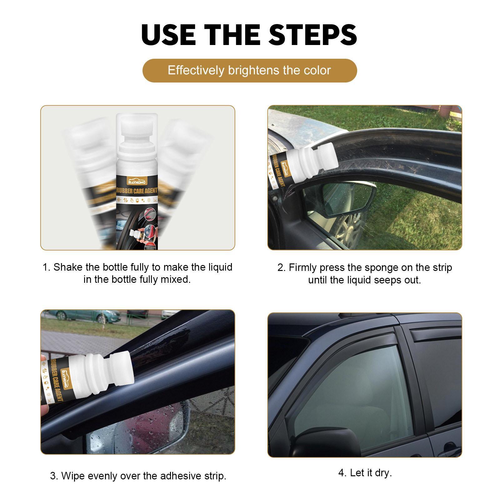 Car Rubber Seal Protectant for Trunks Retreading Faded and Dull Rubber