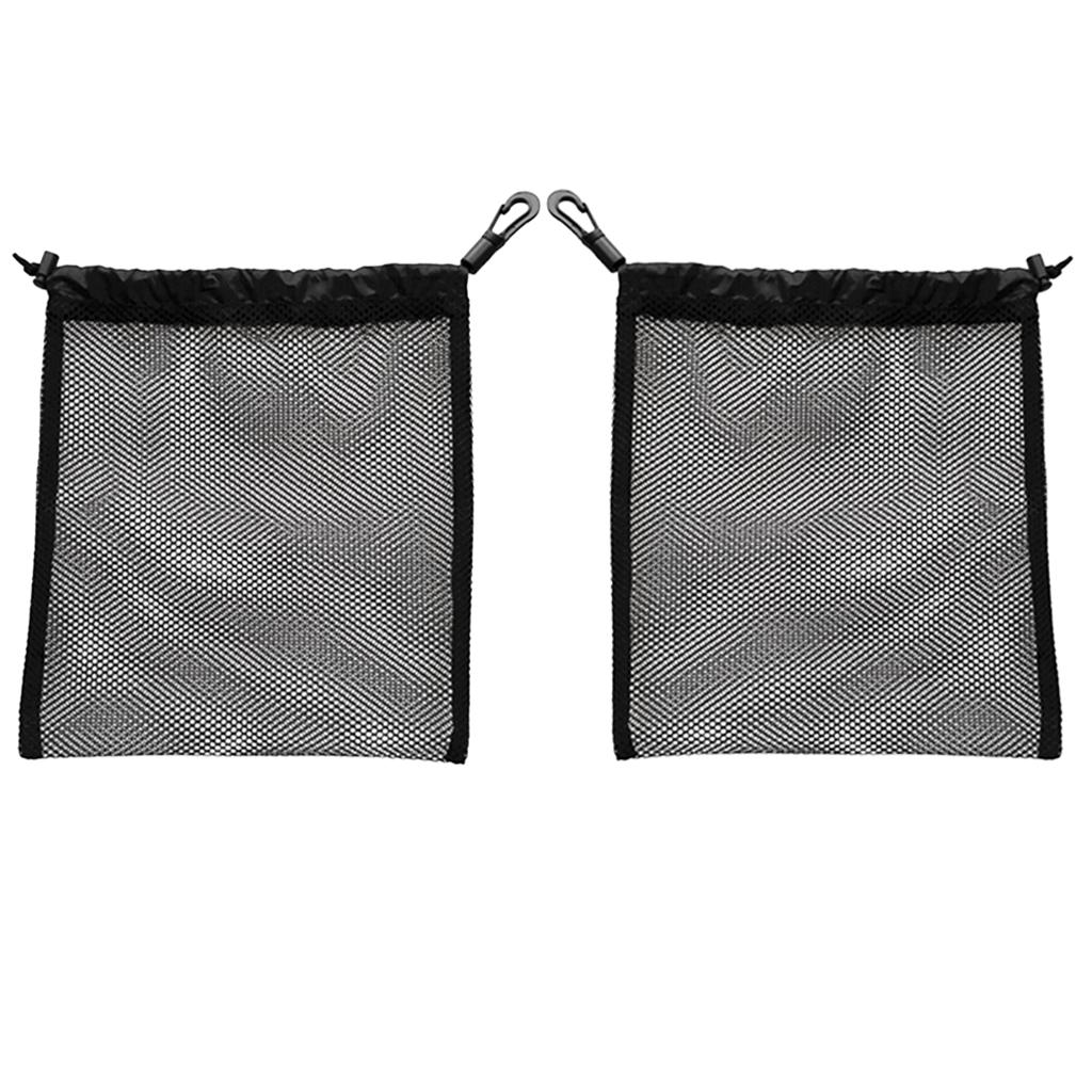Aternee 2 Chiếc Lưới Túi Lưới Túi Golf Bóng Bàn Mang Lưu Trữ Giá Đỡ Đen
