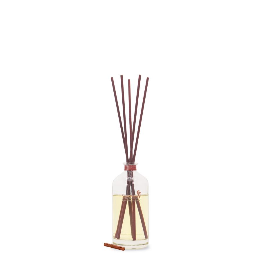 Que mây tán hương gỗ Leather
