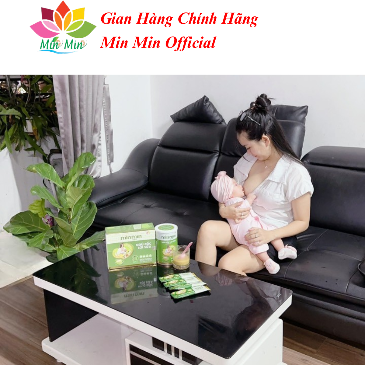 Ngũ Cốc Lợi Sữa Min Min Care (1 Hộp 500gr - 25 gói) Chuyên Lợi Sữa và Phục Hồi Sức Khỏe Sau Sinh