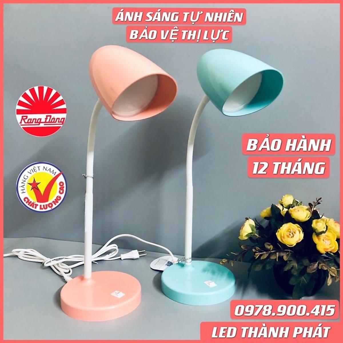 Đèn học để bàn RẠNG ĐÔNG chống cận RD RL 38 kèm bóng LED 6W tiết kiệm điện năng, bảo vệ thị lực - Màu Xanh