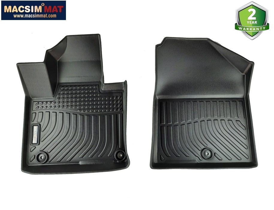 Thảm lót sàn sd (2 hàng ghế)Kia Sorento 2021- (2 hàng ghế) Nhãn hiệu Macsim chất liệu nhựa TPE cao cấp màu đen