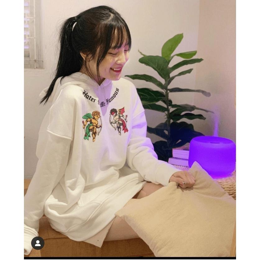 ÁO KHOÁC NỈ HOODIE FORM RỘNG NỮ CUTE